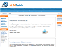 Tablet Screenshot of mobiltest.dk